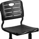 preview thumbnail 14 of 15, Adjustable Height Student Chair with Pedestal Frame - 16.25"W x 15.25"D x 30" - 32.5"H