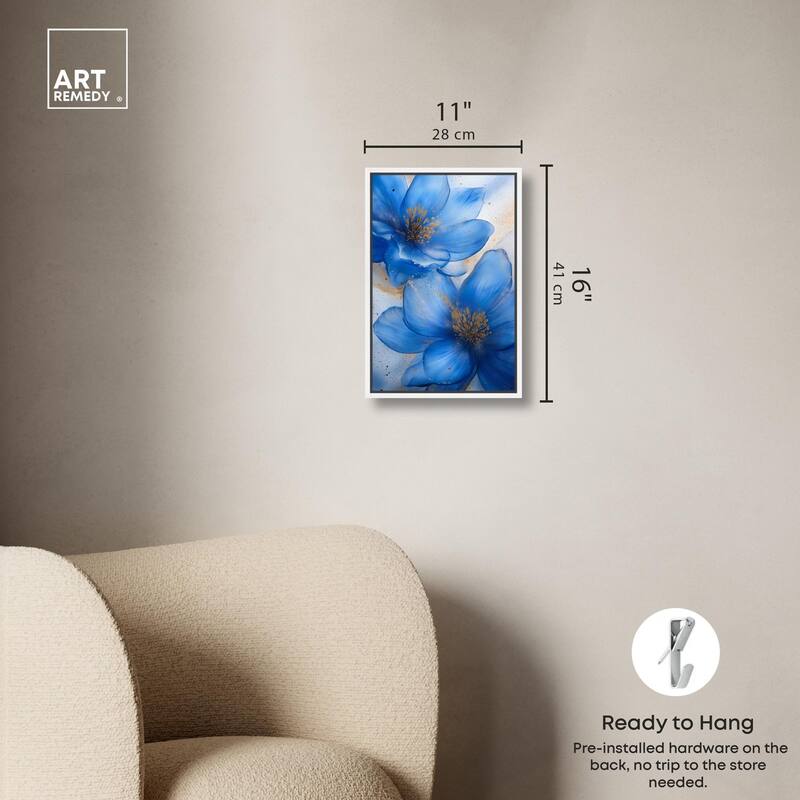 Twilight Teal Tint II Canvas by Art Remedy