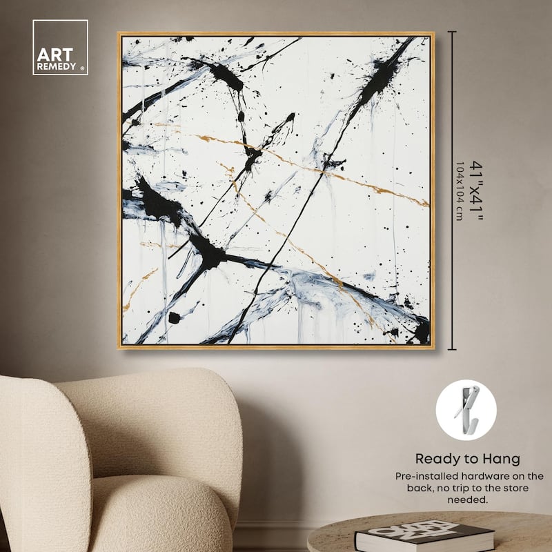 Splintered Impact I Canvas by Art Remedy