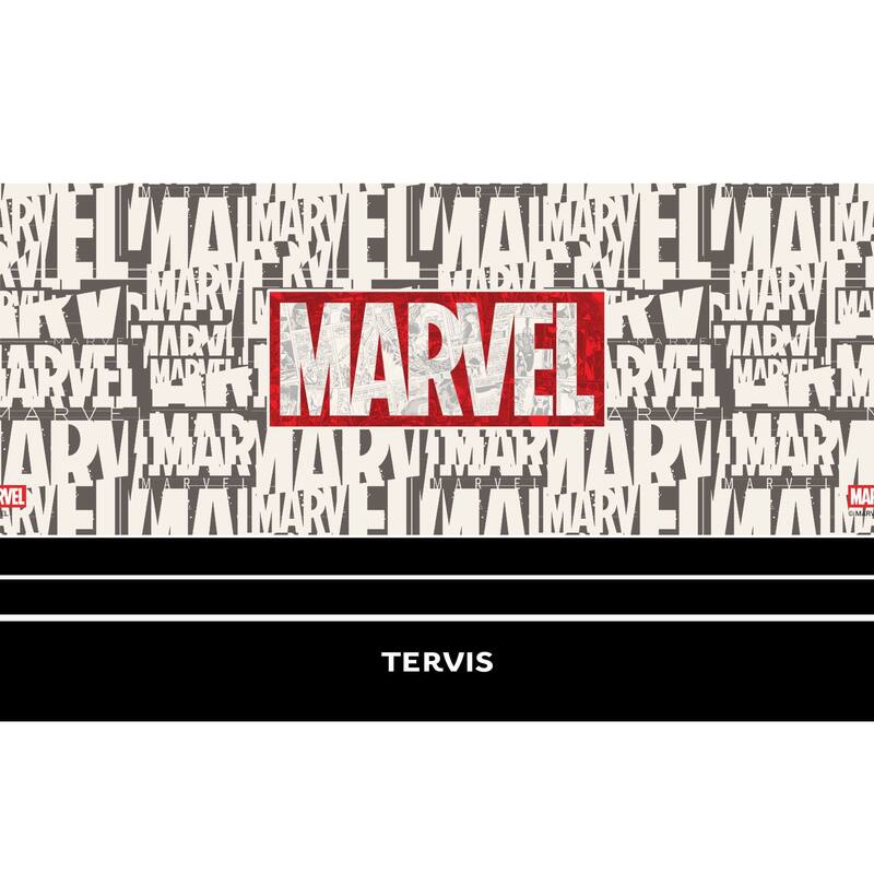 Tervis Traveler Marvel Logo Triple Walled Insulated Travel Tumbler, Stainless Steel - 20oz