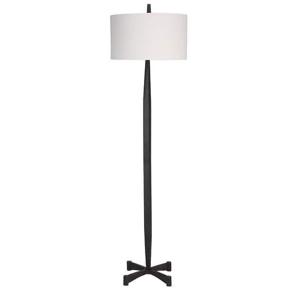 slide 2 of 7, Uttermost Counteract Rust Metal Floor Lamp - 18"W x 67.375"H x 18"D Aged Black