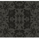 preview thumbnail 1 of 2, Seabrook Designs Keanna Rose Kaleidoscope Unpasted Wallpaper 27 in. W x 27 ft. L - Metallic Charcoal & Inkwell