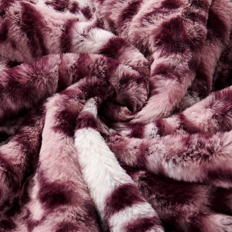 Decorative Printed fauxfur Throw Pillow Covers Set of 2, NO INSERT