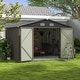 preview thumbnail 31 of 51, Patiowell 10' x 8'/10' x 10'Metal Outdoor Storage Shed with Goods Shelves/Floor Frame Garden Tool Shed for Backyard Garden