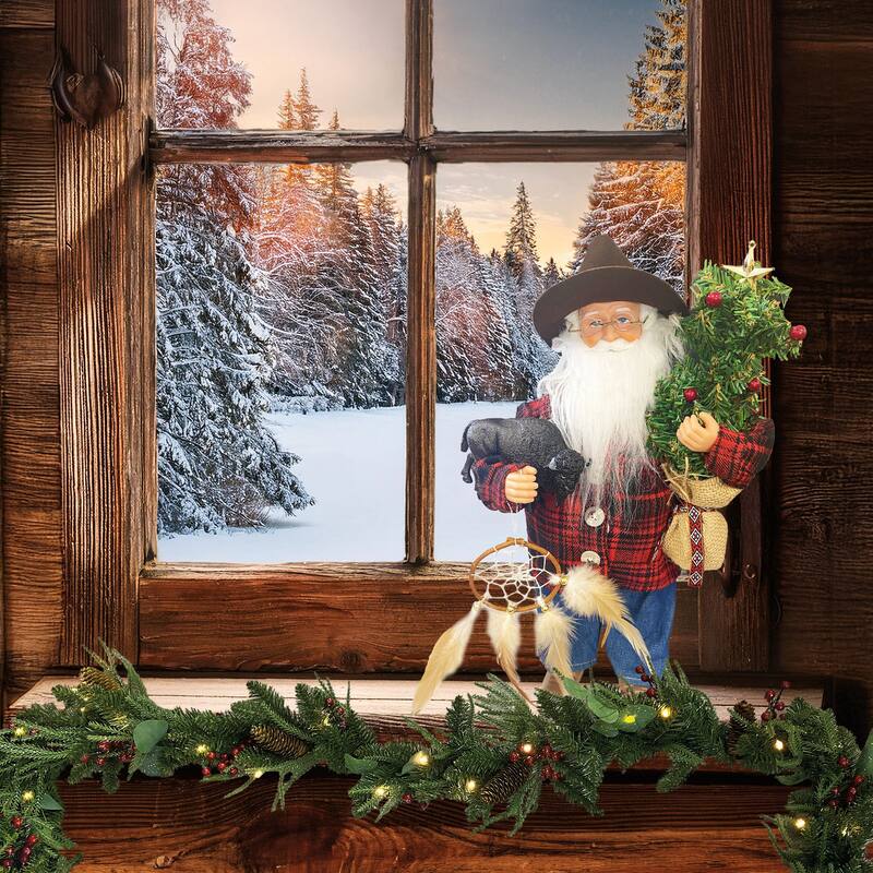 15" Home on the Range Claus