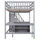 preview thumbnail 11 of 10, Full Size Loft Bed with Desk and Storage