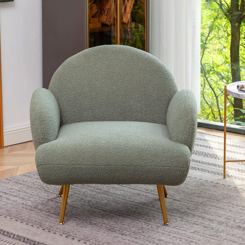 XINMICS Modern Accent Chair Upholstered Armchair for Living Room, Bedroom