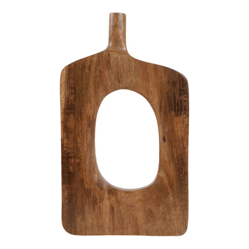 Wood Decorative Vase Cutout Center Tall Stylish Statement Decor