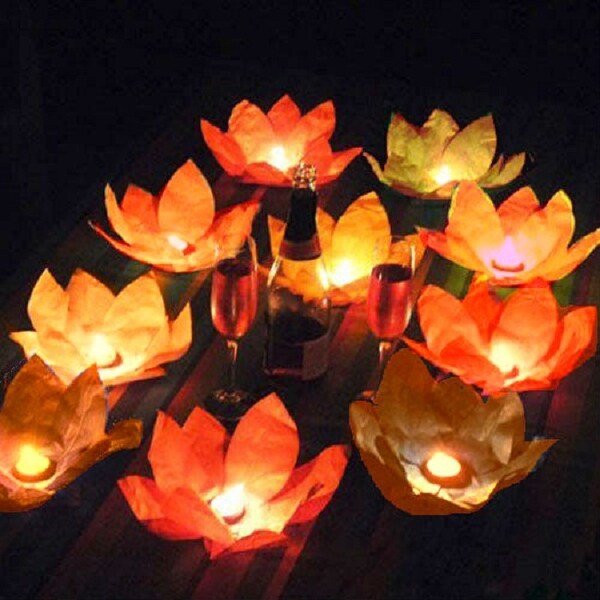 lotus floating lanterns