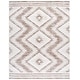 preview thumbnail 28 of 36, SAFAVIEH Alamo Lineke Rustic Boho Rug 8' x 10' - Ivory/Taupe - Rectangle