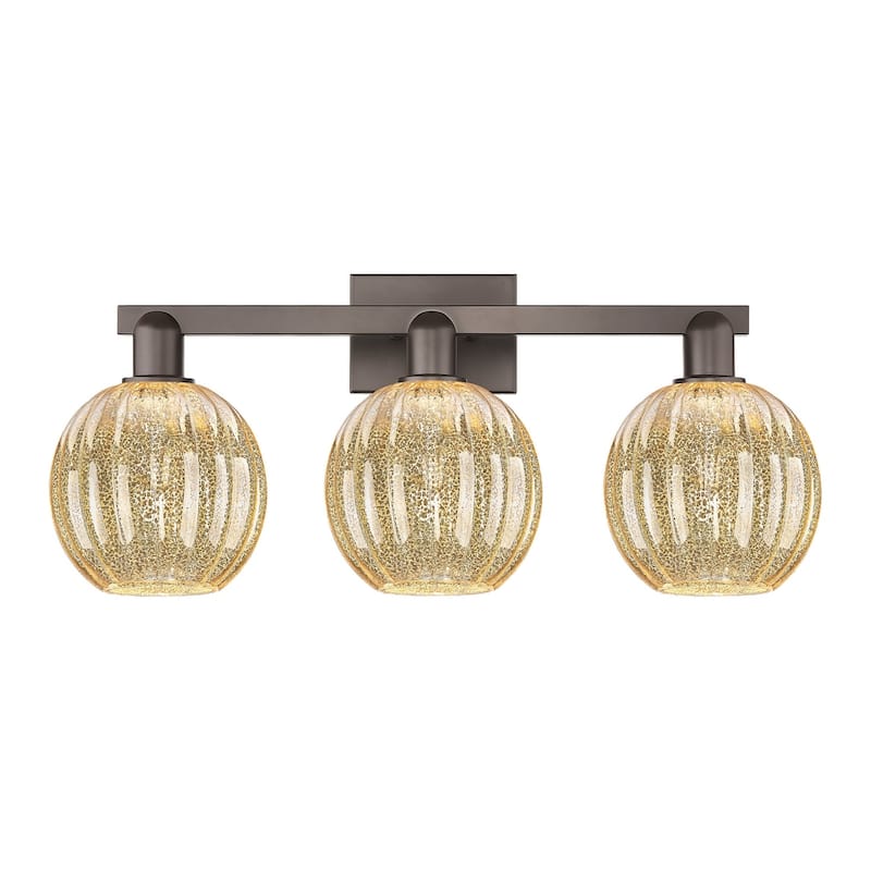 Innovations Lighting 716-3W-12-26 Preston Vanity Preston 3 Light 26" - Oil Rubbed Bronze / Mercury