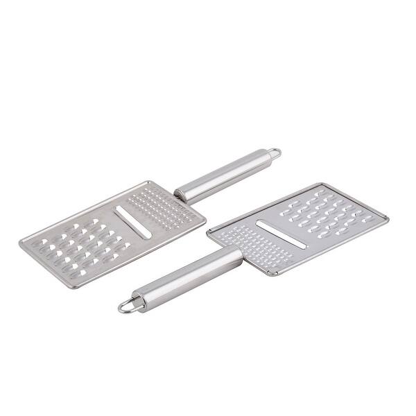 https://ak1.ostkcdn.com/images/products/is/images/direct/8124f39c8841f198d6b990632ff323b2465c968f/Kitchen-Restaurant-Metal-Cheese-Grater-Slicer-Peeler-Shredder-Silver-Tone-4-Pcs.jpg?impolicy=medium