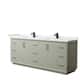 Option Light Green, Black Trim, White Cultured Marble Top