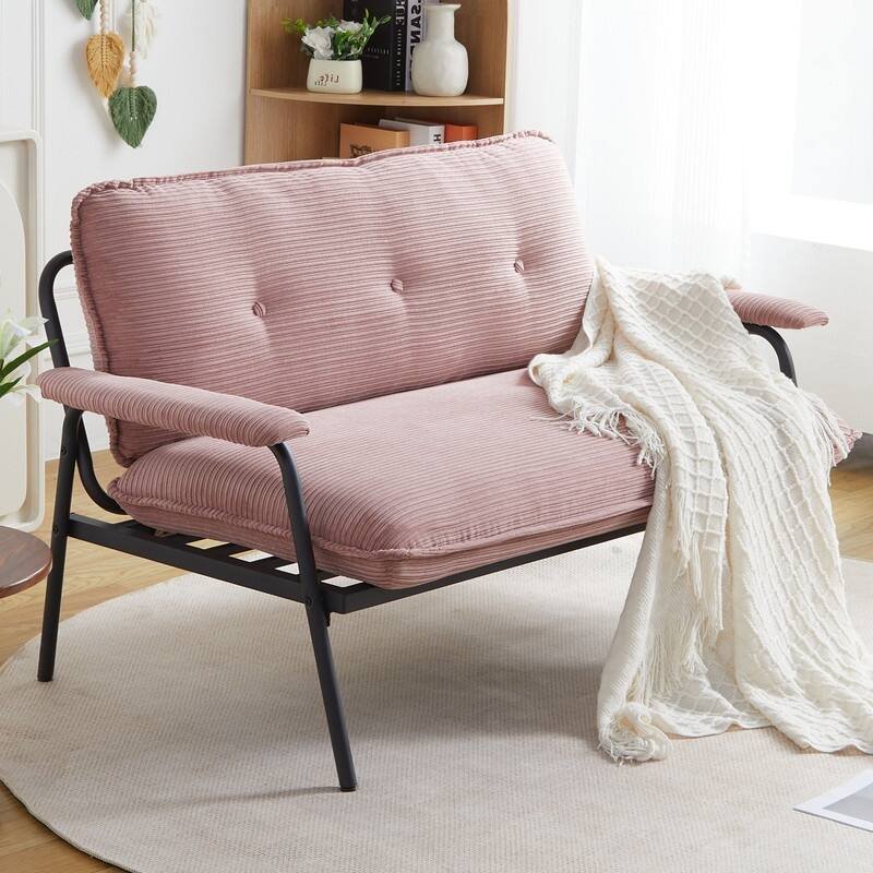 53" Two Seater Sofa, Metal Frame