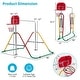 preview thumbnail 5 of 9, Kids Folding Horizontal Bar with 4 Adjustable Heights