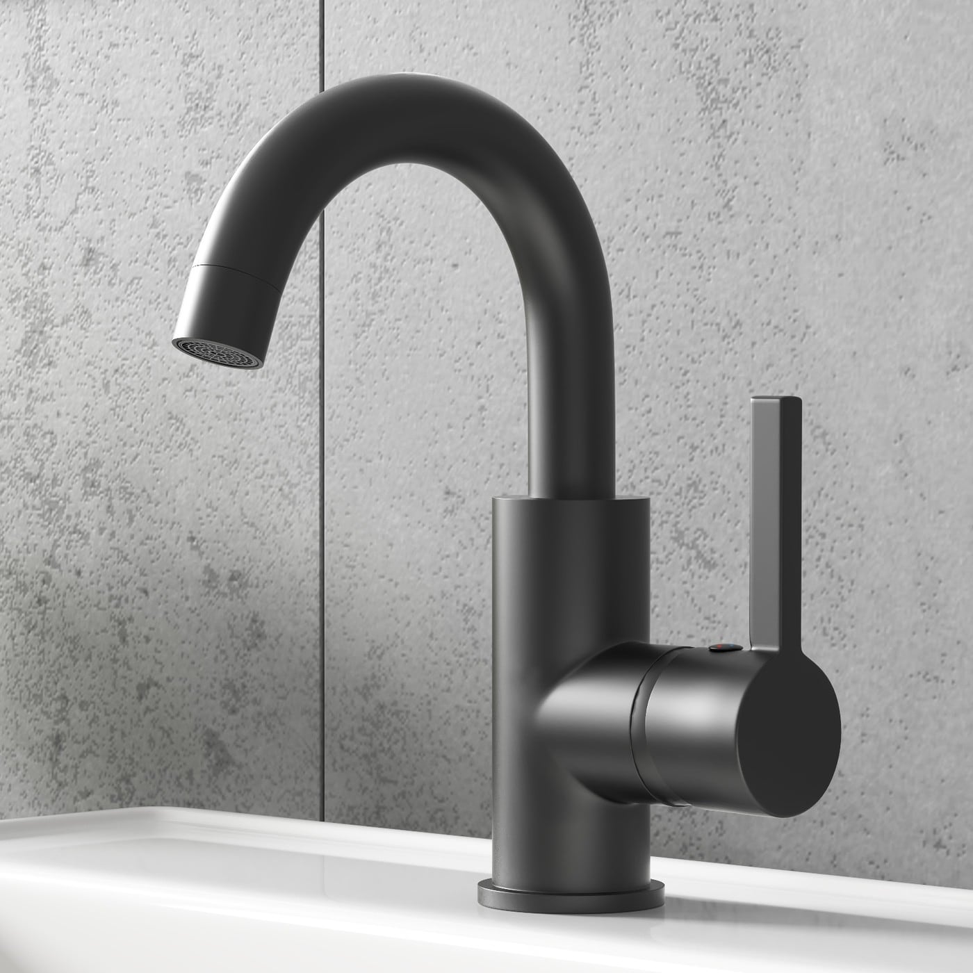 Modern Single Handle Swivel Spout Sink Faucet for Bathroom