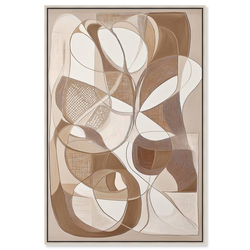 Mocha Dream Canvas by Art Remedy - Silver - 20" x 30"