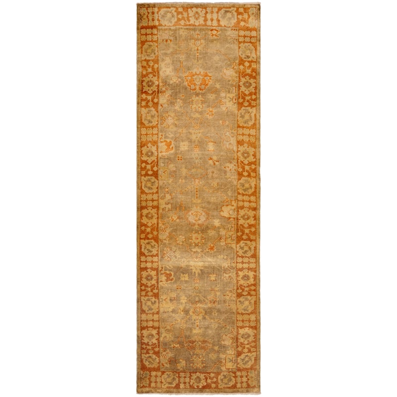 SAFAVIEH Couture Hand-knotted Oushak Shefkie Traditional Oriental Wool Rug