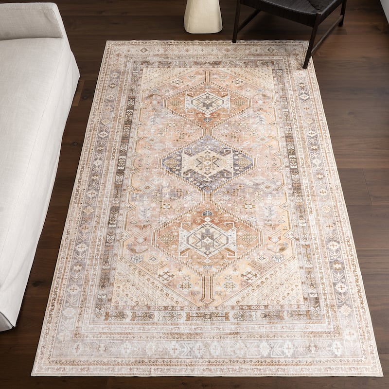 Nuloom Bathsheba Vintage Medallion Machine Washable Area Rug
