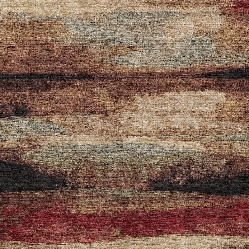 HomeRoots Abstract Transitional Rectangle Outdoor Rug