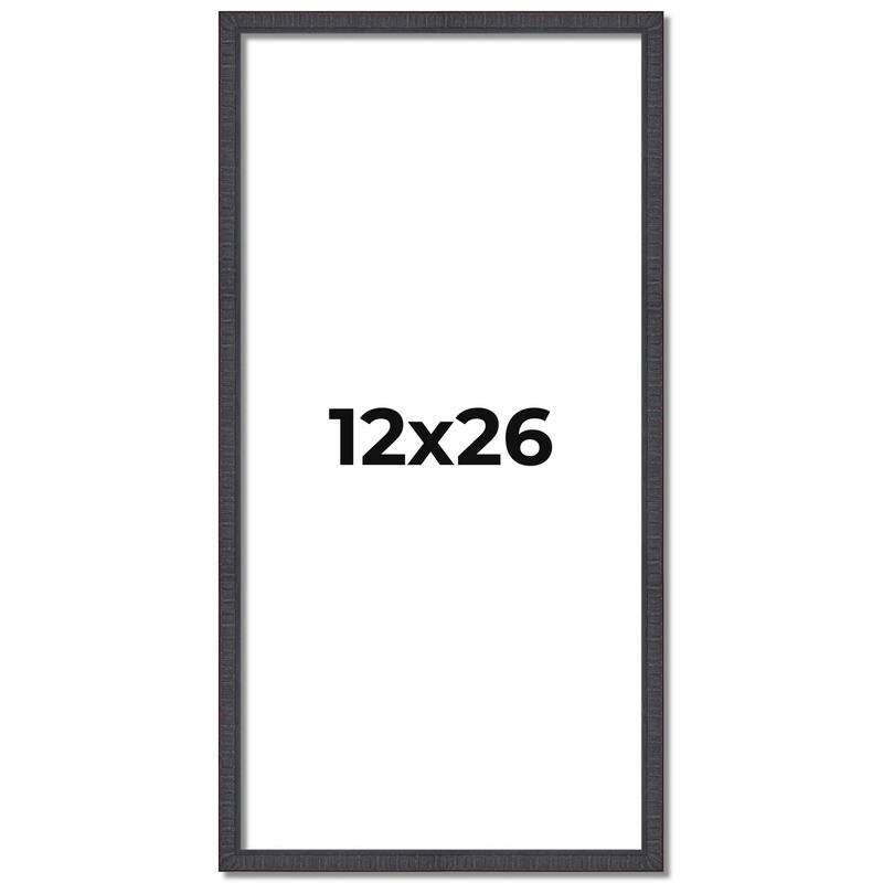 12x26 Frame Brown Picture Frame - Complete Modern Photo Frame Includes