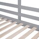 preview thumbnail 9 of 7, Grey Twin over Twin Bunk Bed with Roof and Window, with Guardrails and Ladder