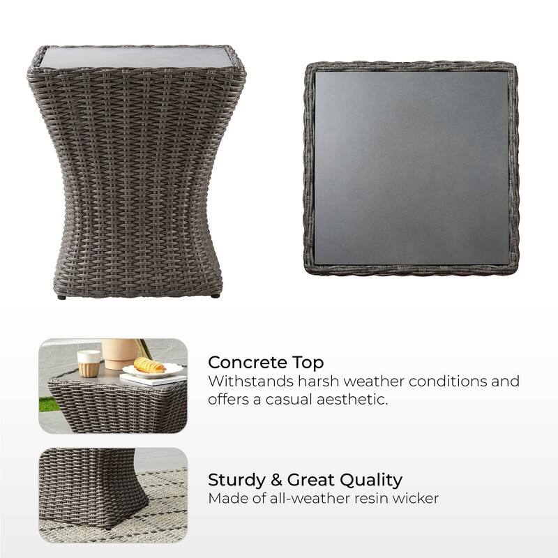 Murphy Outdoor Wicker Patio Furniture Swivel Glider Chair