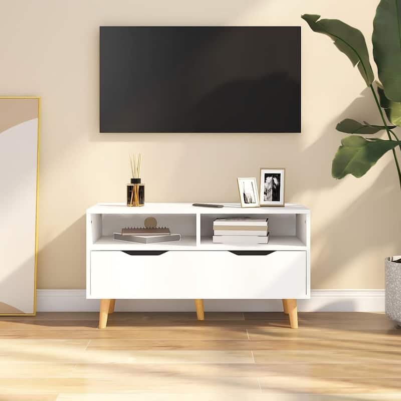 vidaXL TV Stand TV Console Sideboard TV Unit Home Media Unit Engineered Wood - 35.4" x 15.7" x 19.1"