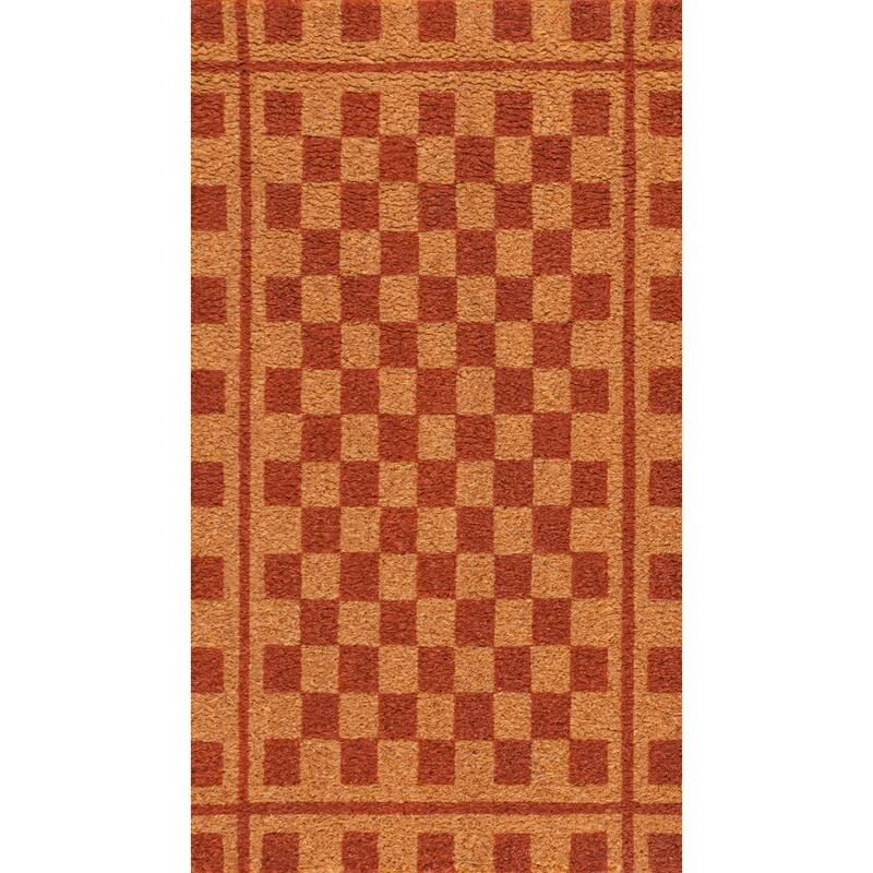 JONATHAN Y Classic Natural Coir Mat Indoor/Outdoor
