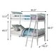 preview thumbnail 5 of 19, Classic Rectangular Design Twin over Twin Bunk Bed