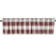 preview thumbnail 51 of 109, Window Valance Christmas Plaid