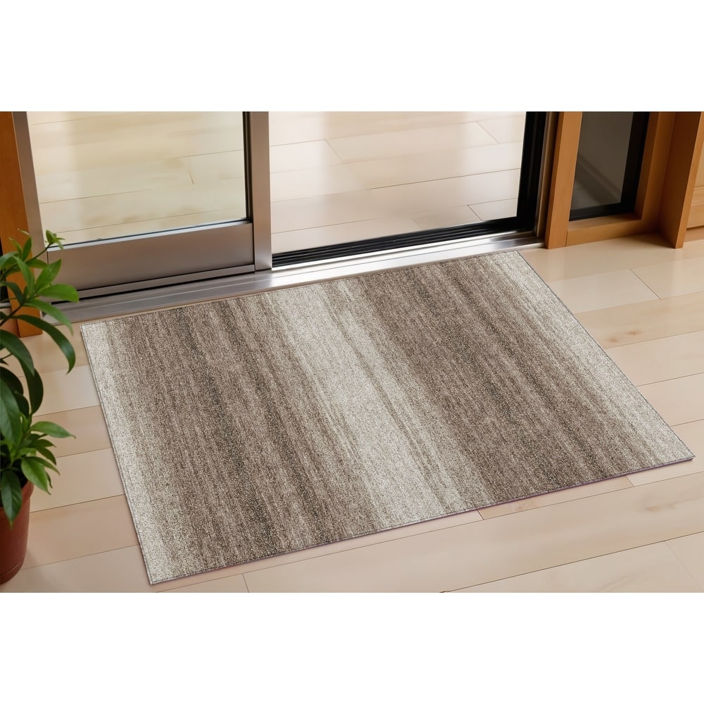 HomeRoots Abstract Transitional Rectangle Outdoor Rug