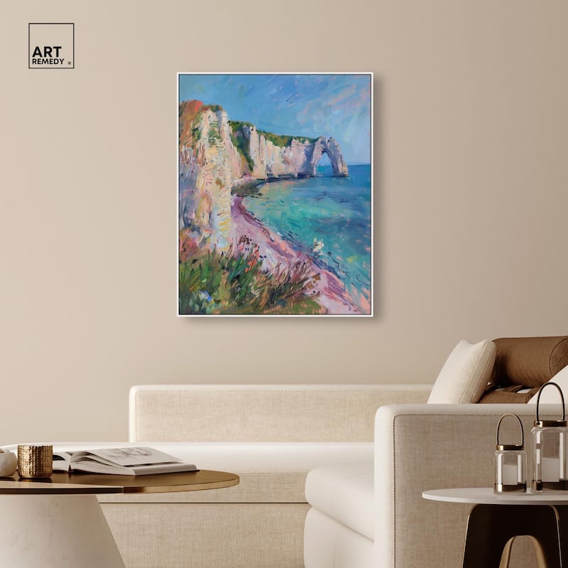 Cliffs of Etretat Canvas by Art Remedy