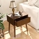 preview thumbnail 6 of 40, COSIEST Modern Brown Nightstand with Drawers