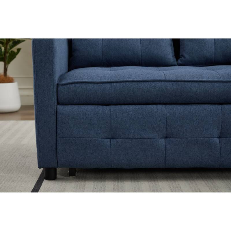 Sleeper Chair 3-in-1 Convertible Chair Bed Pull Out Sleeper Chair Beds Adjustable double Armchair Sofa Bed with USB Ports