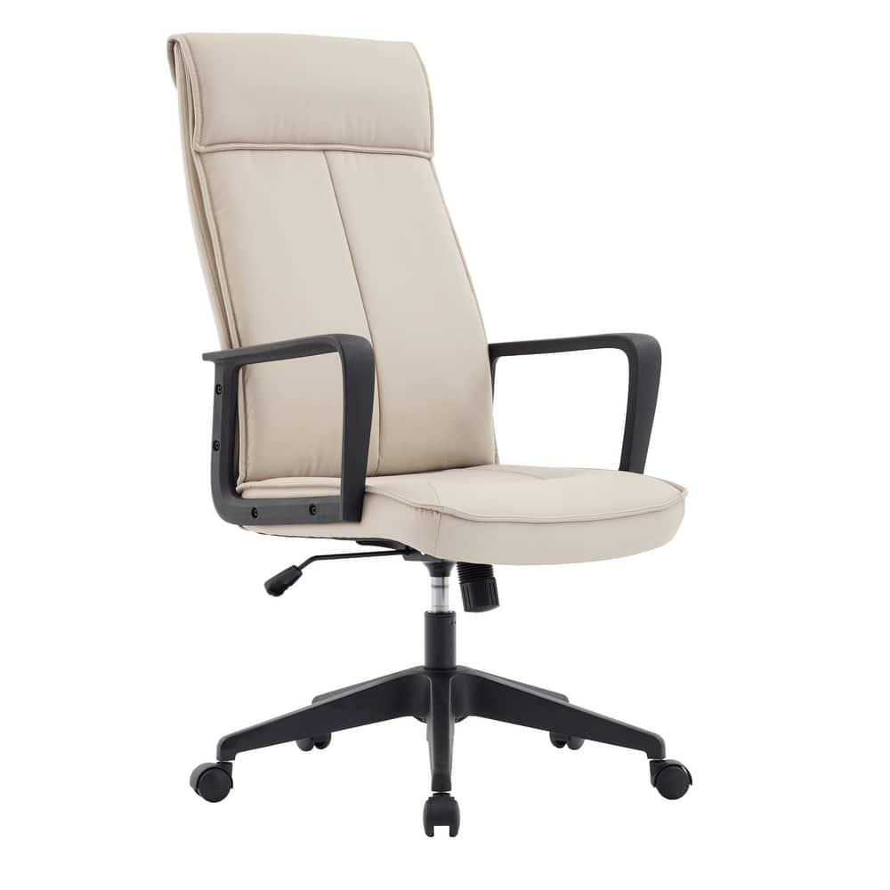 Aiaria Ergonomic High-Back Executive Office Chair with Padded Headrest, Adjustable Height, Tilt, Swivel & Dual Casters