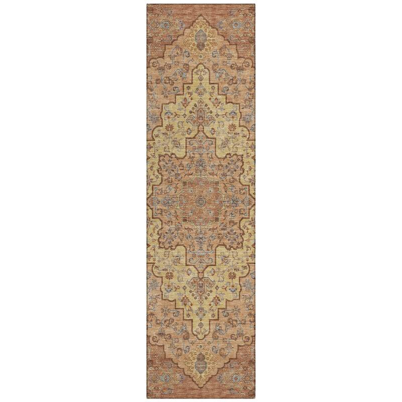 Machine Washable Indoor/ Outdoor Traditional Karachy Chantille Rug