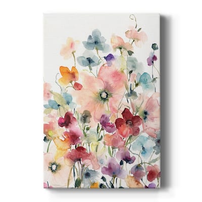 Poppies and Sweetpeas Premium Gallery Wrapped Canvas - Ready to Hang