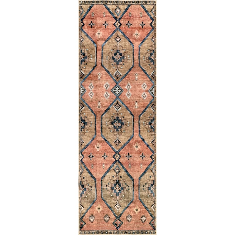 Nuloom Judy SpinClean Traditional Persian Machine Washable Area Rug