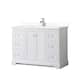 Option White / Giotto Quartz Top / Polished Chrome