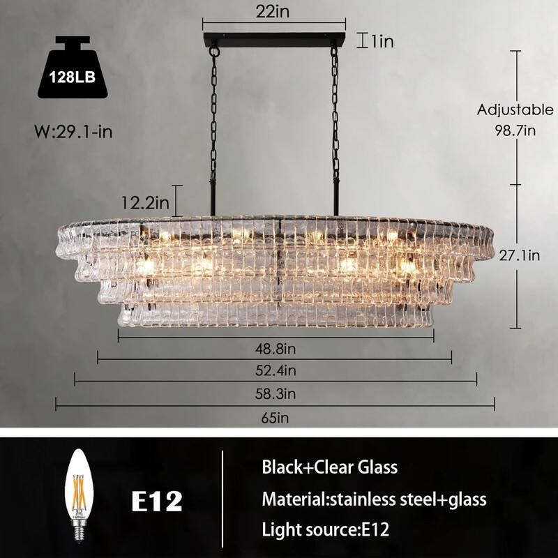 KAYLA 36 in. 6-Lights Gold Crystal Drum Chandelier
