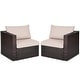 preview thumbnail 11 of 9, Costway 4PCS Patio Rattan Corner Sofa Sectional Furniture Set - See Details