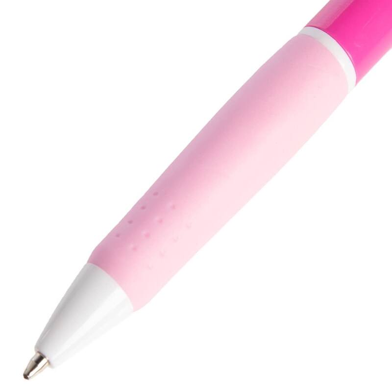 Paper Junkie 100 Pack Pink Retractable Ballpoint Pens, Black Ink, Office and School Writing Supplies, Journals