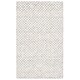 preview thumbnail 10 of 11, SAFAVIEH Handmade Ebony Detine Modern Wool Rug 3' x 5' - Grey/Ivory - Rectangle