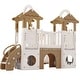 preview thumbnail 17 of 18, 8-1 Toddler Climber and Slide Set,Kids Slide, Kids Playground Climber Freestanding Slide Playset with Basketball Hoop