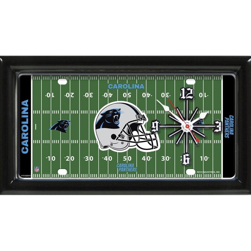 Carolina Panthers Field Clock