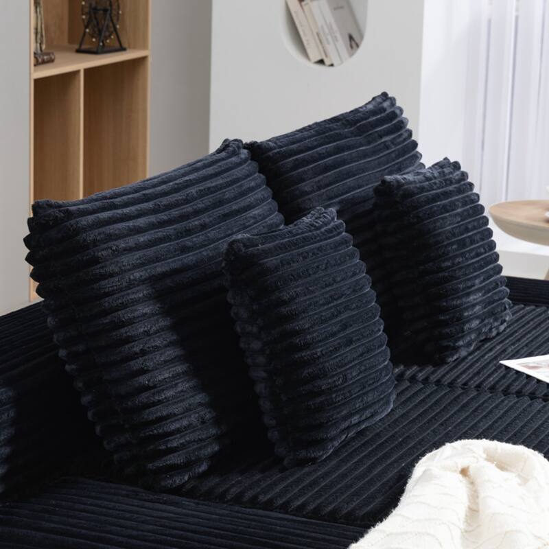 Double Lounge Chaise,Cloud Plush Sofa Bed,Upholstered Boneless Cloud Sofa Deep Seat