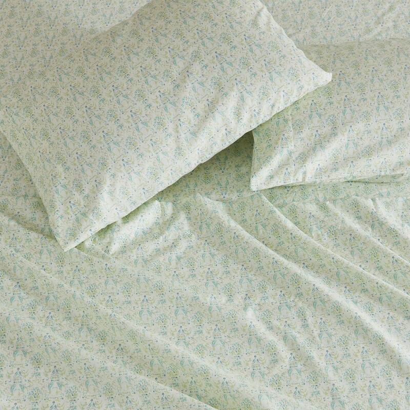 Patina Vie Maison Brushed Microfiber Floral Bloom Sheet Set