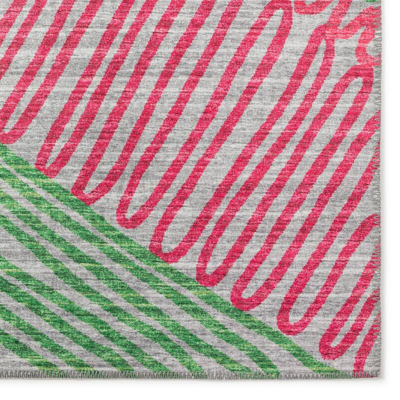 Indoor/ Outdoor Addison Yuma Modern Palm Leaf Washable Area Rug