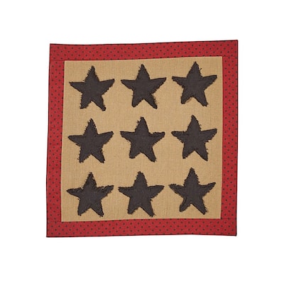 Park Designs Dorset 9 Star Accent Mat - 12" x 12"